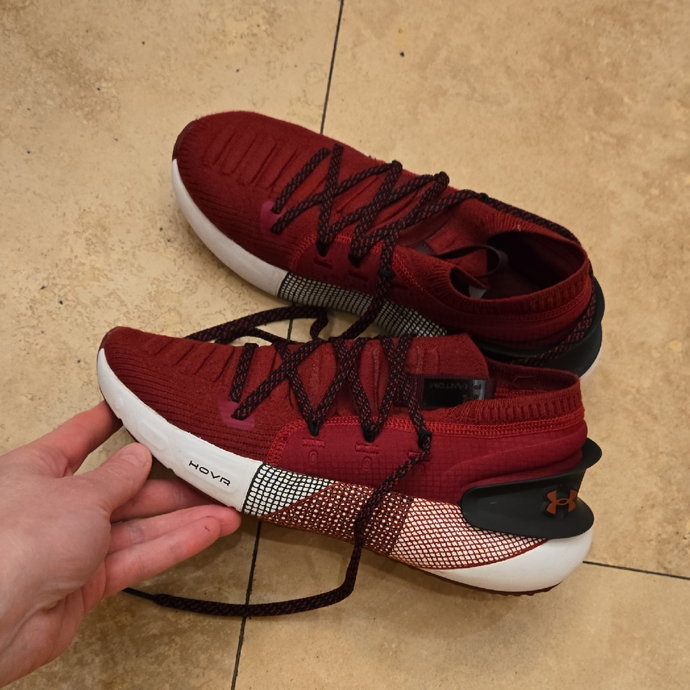 Under Armour Maroon and Black Sneakers